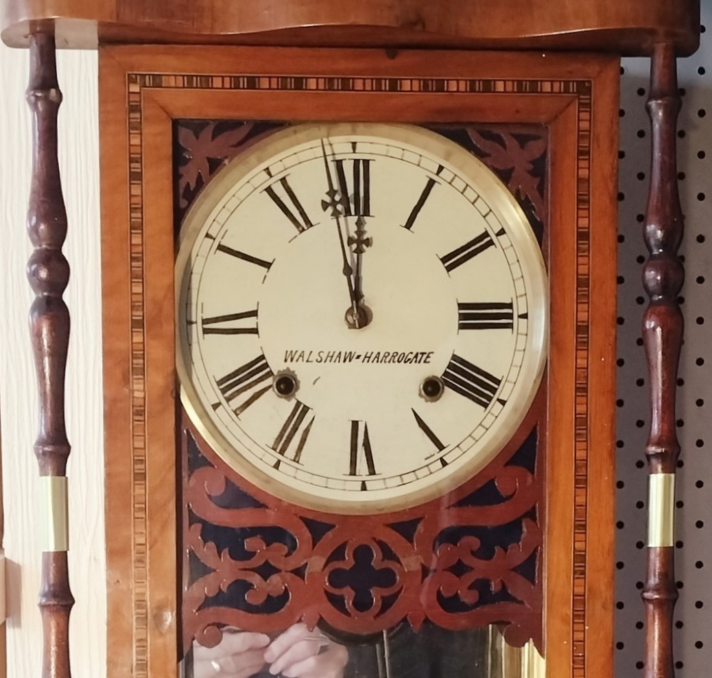 Scroll wall Clock 1890