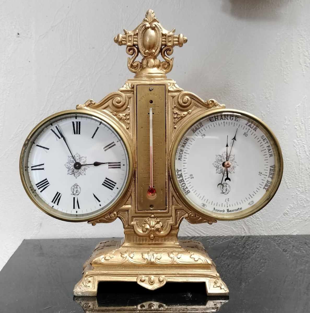 ​1890's Oak Small Mantle Clock