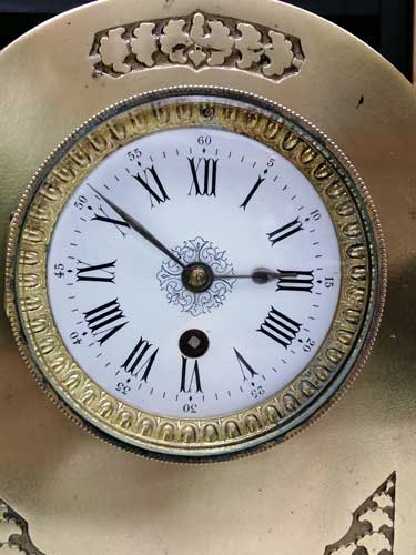 Solid Brass Clock Time only