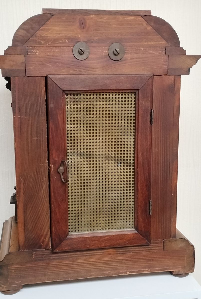 Oak Flat Top Mantle Clock