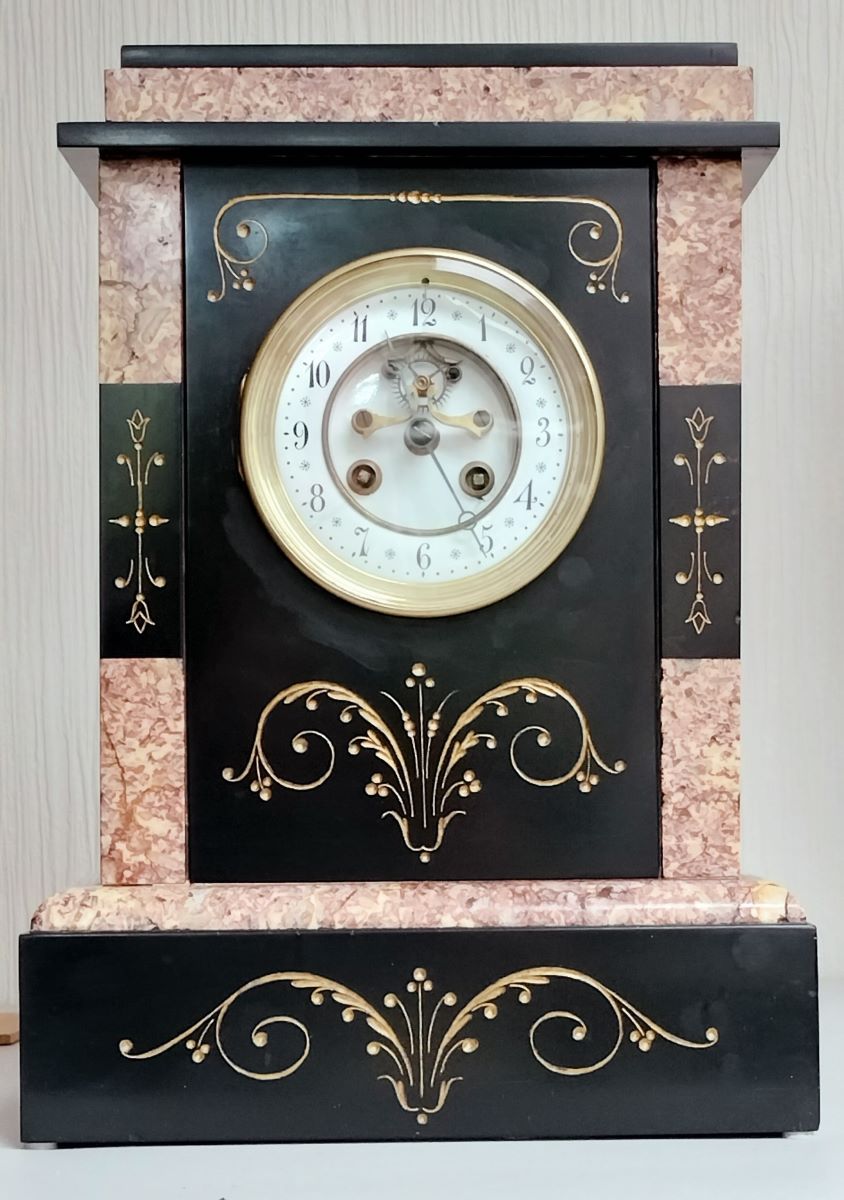 Marble French Mantle Clock 1880