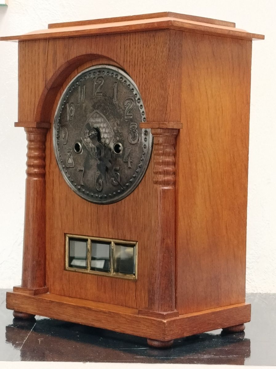 Pewter Dial Clock